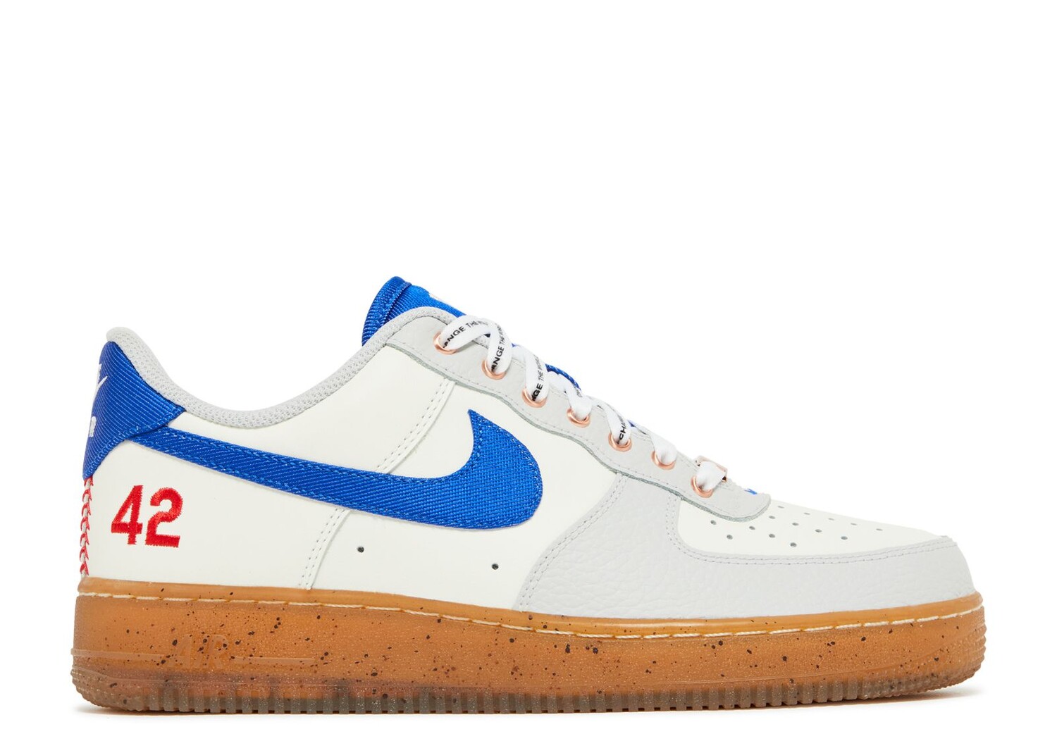 

Кроссовки Nike Air Force 1 Low 'Jackie Robinson', белый, Белый;серый