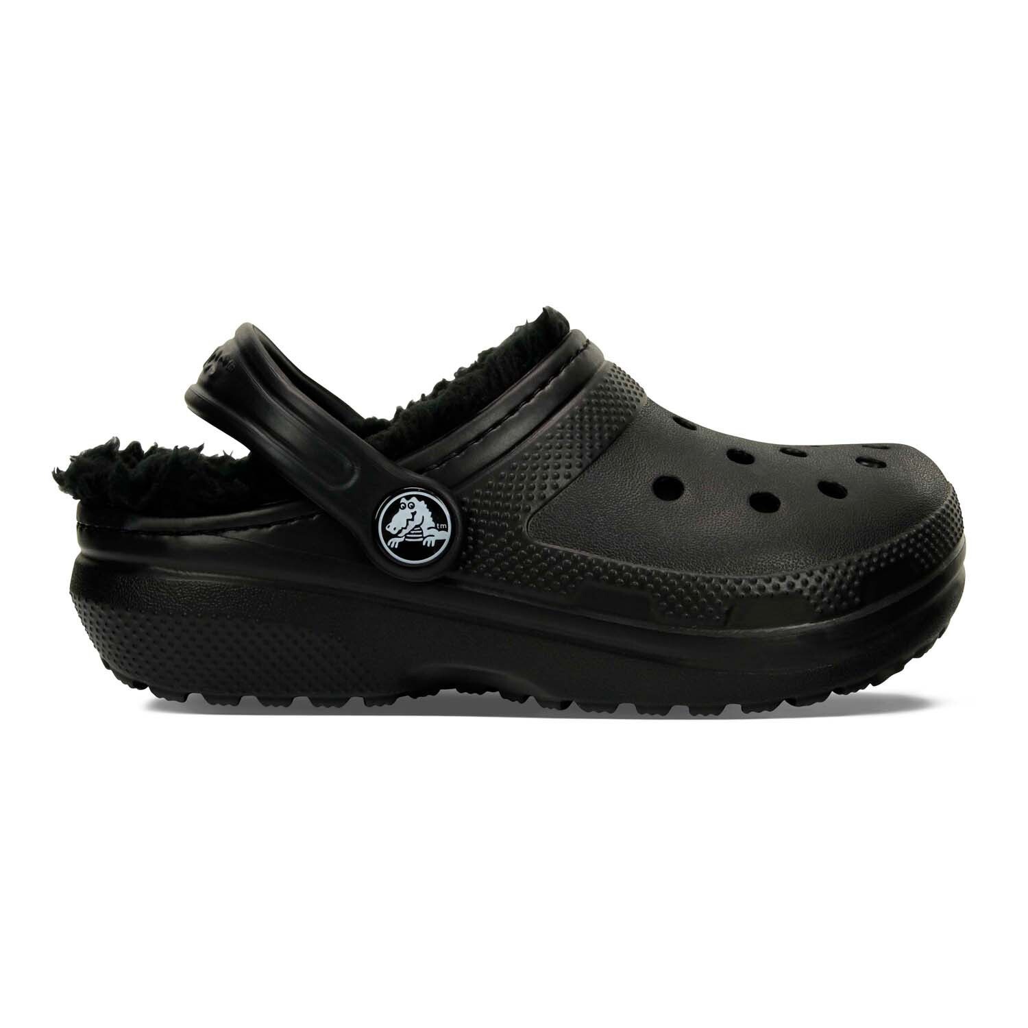 

Классические сабо Crocs на подкладке для малышей Crocs, белый/серый