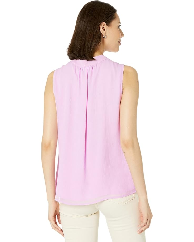 цена Блуза DKNY Sleeveless Keyhole Tie Blouse, цвет Pink/Lavender