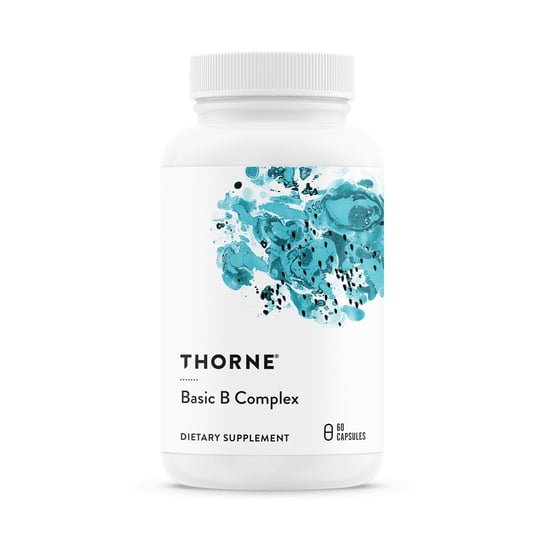 Thorne Research, Базовый комплекс витаминов B, 60 капсул. thorne research synaquell поддержка мозга для спортсменов занимающихся контактными видами спорта 210 г 7 41 унции