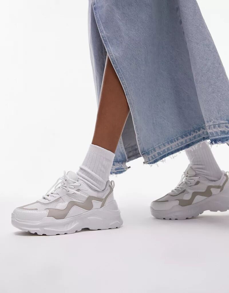 

Кроссовки Topshop Cherry в цвете Off White