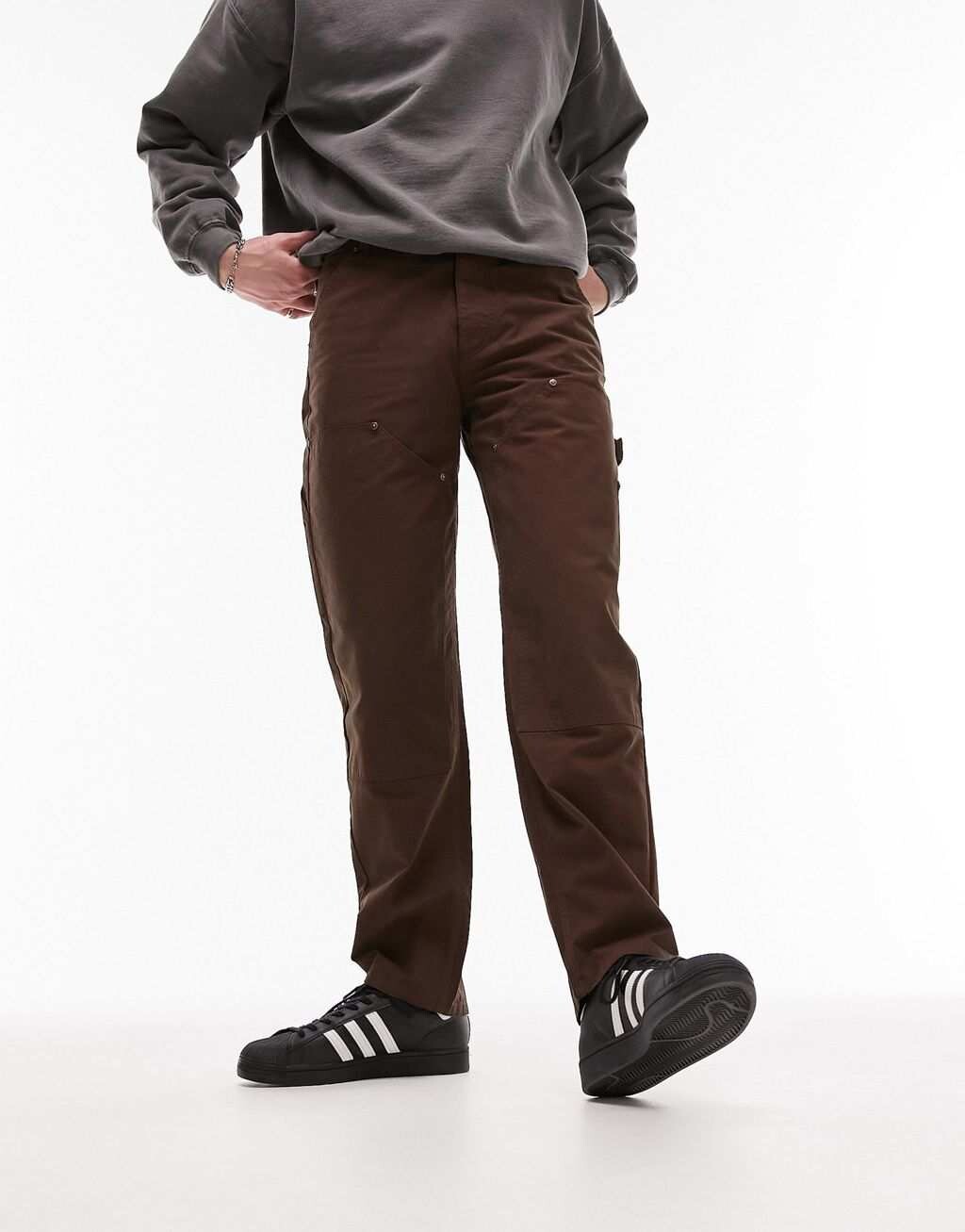 

Коричневые брюки Topman Carpenter, Коричневый