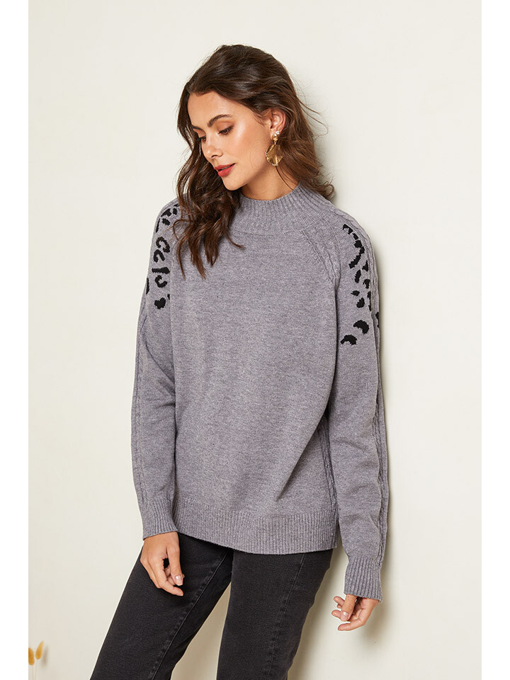 

Свитер Soft Cashmere, серо-черный