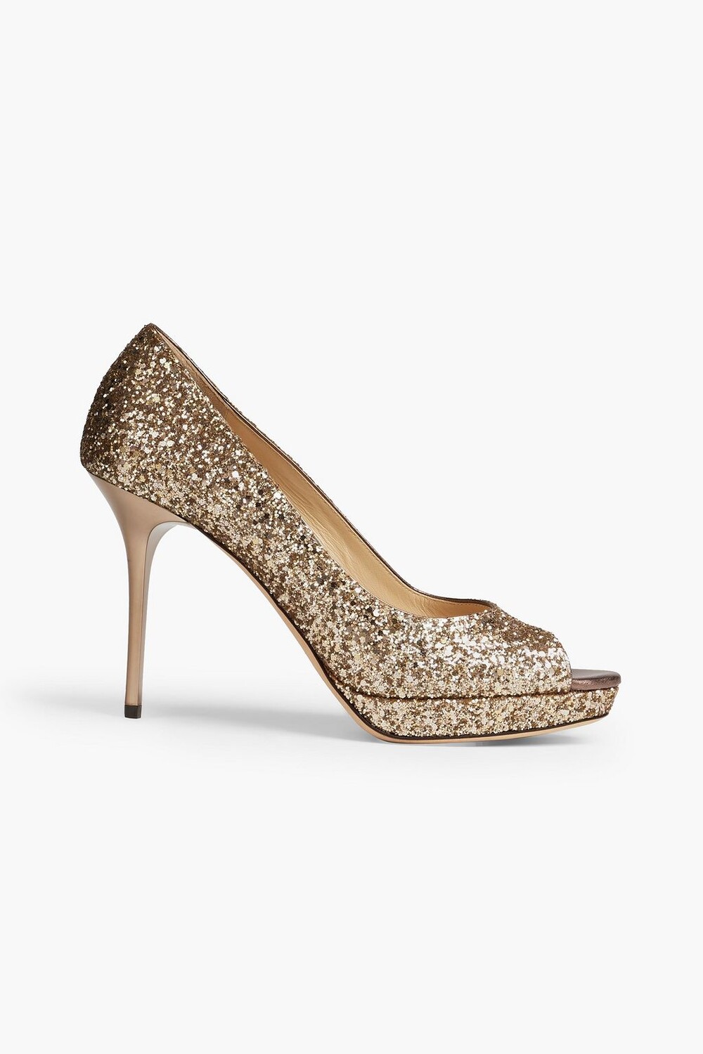 

Туфли Luna 100 на платформе с блестками JIMMY CHOO, золотой, Желтый