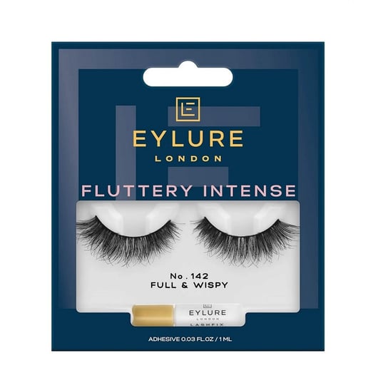 Накладные ресницы Eylure,Fluttery Intense Lashes с клеевым эффектом двойного объема No. 142