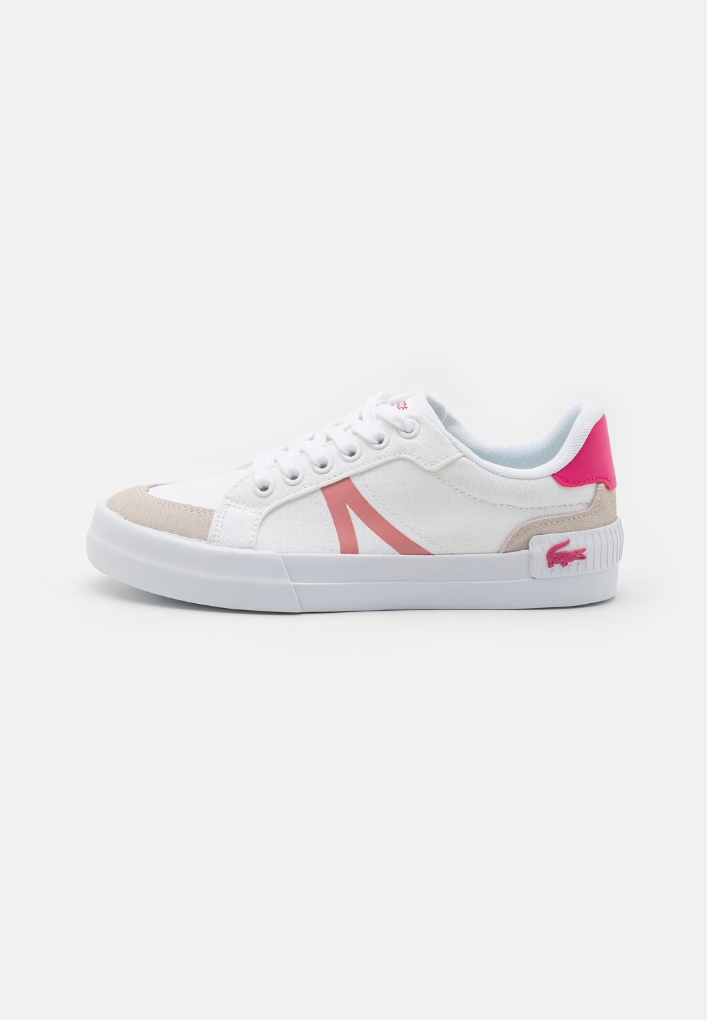 Низкие кроссовки Unisex Lacoste, цвет white/pink низкие кроссовки lineset lacoste цвет white pink