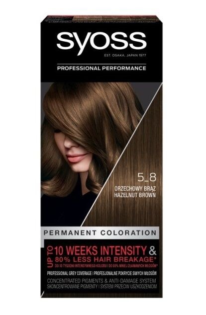 

Syoss Permanent Coloration 5-8 краска для волос, 1 шт.
