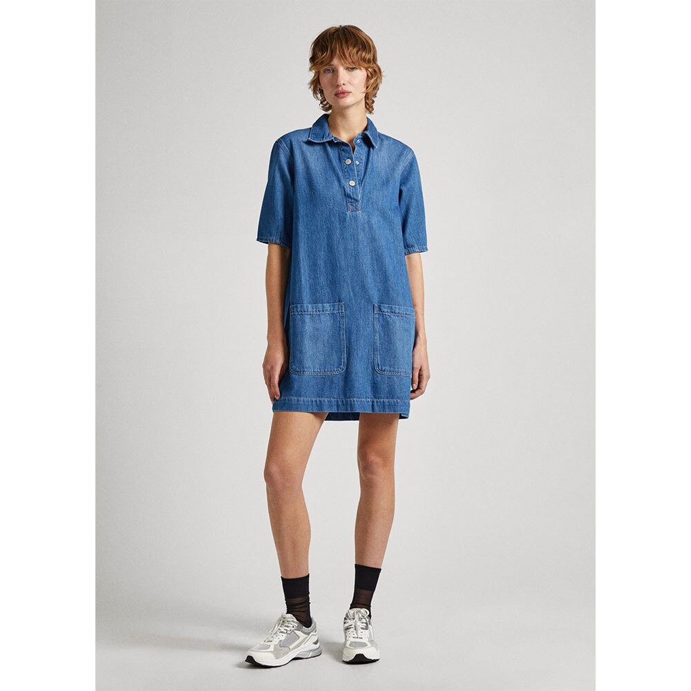 

Короткое платье Pepe Jeans Davina, синий
