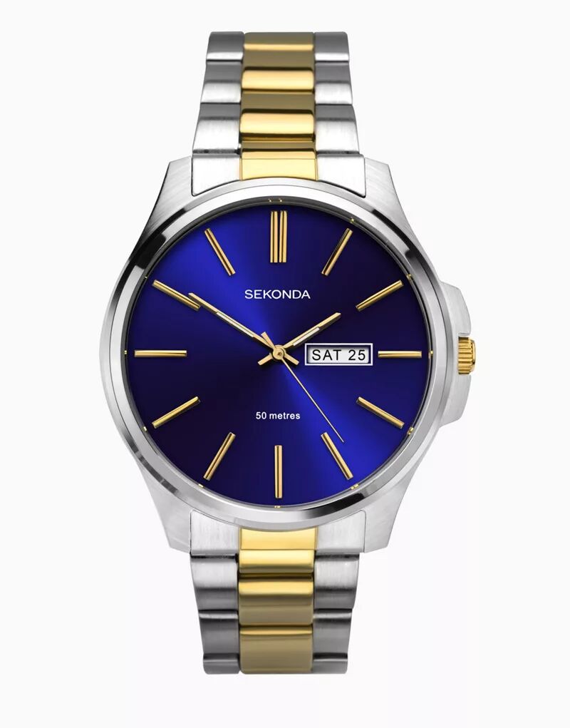 Мужские аналоговые часы Sekonda синего цвета цена и фото