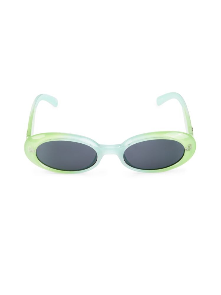 

Овальные солнцезащитные очки Work It 53MM Le Specs, лайм