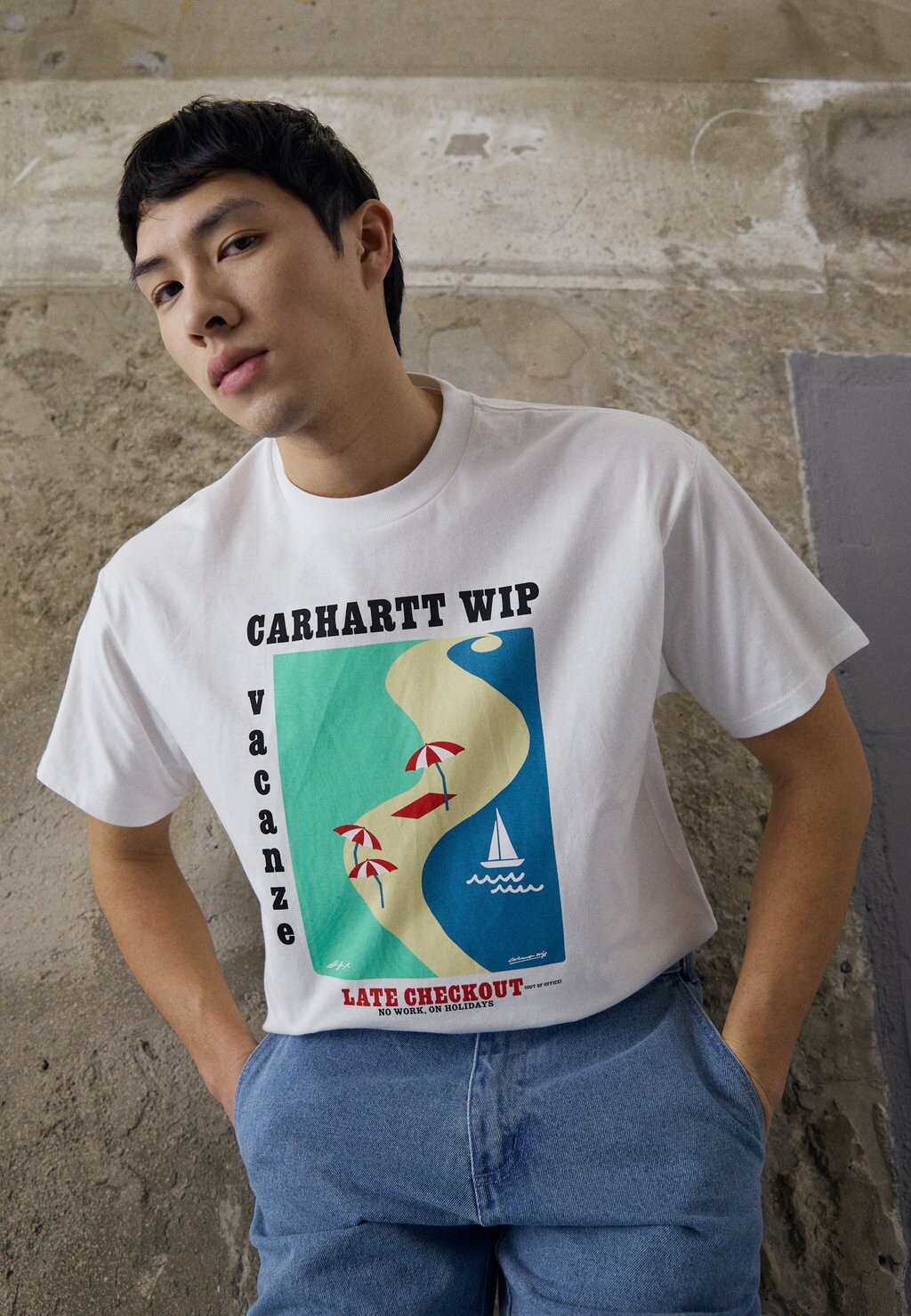 

Футболка с принтом Carhartt WIP, белый