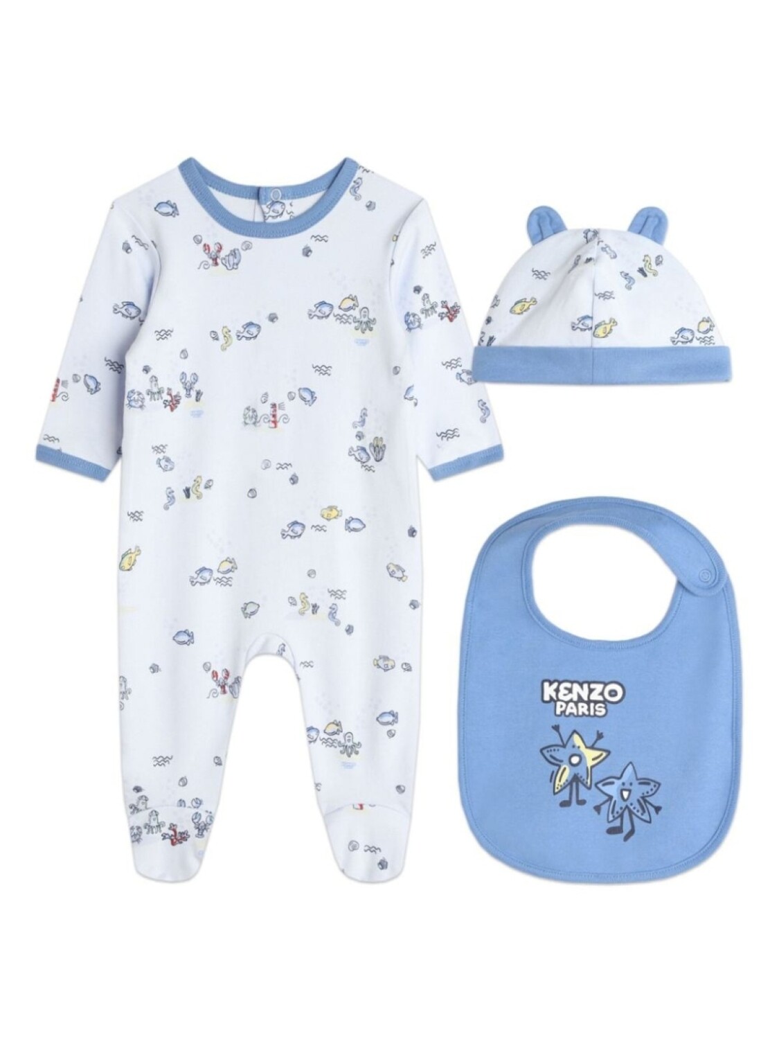 

Kenzo Kids комбинезон с графичным принтом, белый