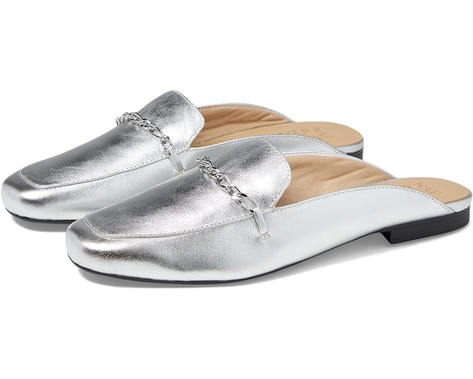 Лоферы Naturalizer Emiline-Mule, цвет Silver Leather