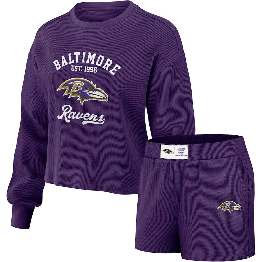 

Пижамный комплект WEAR by Erin Andrews Baltimore Ravens, фиолетовый