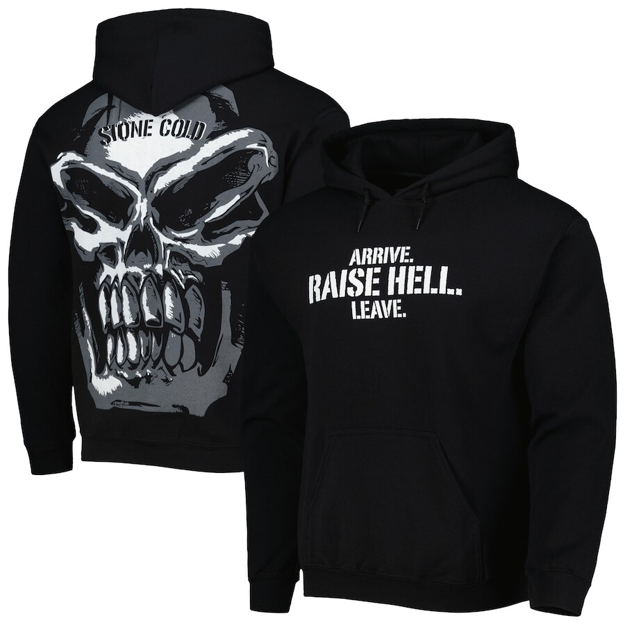 

Пуловер с капюшоном WWE Authentic Stone Cold Steve Austin, черный