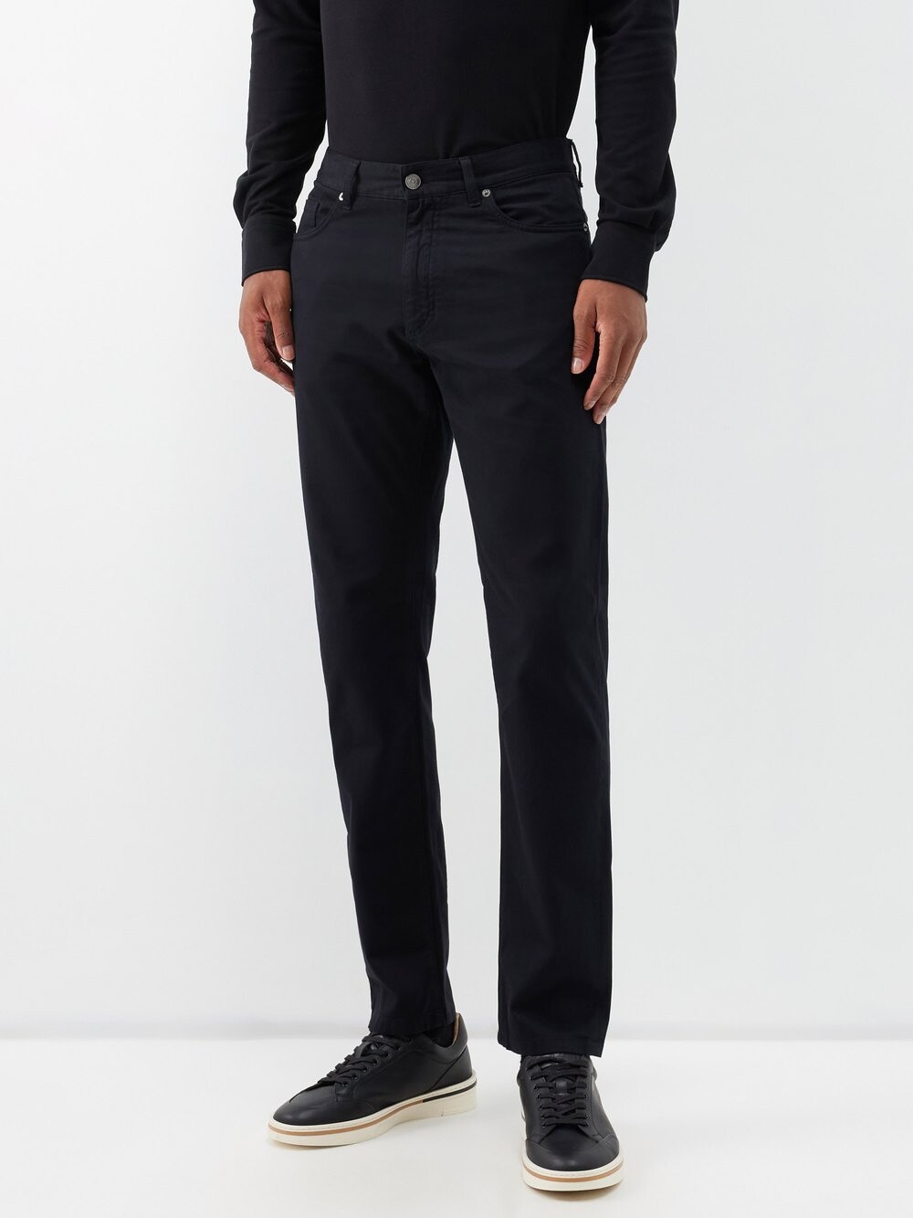 

Узкие джинсы ZEGNA, черный