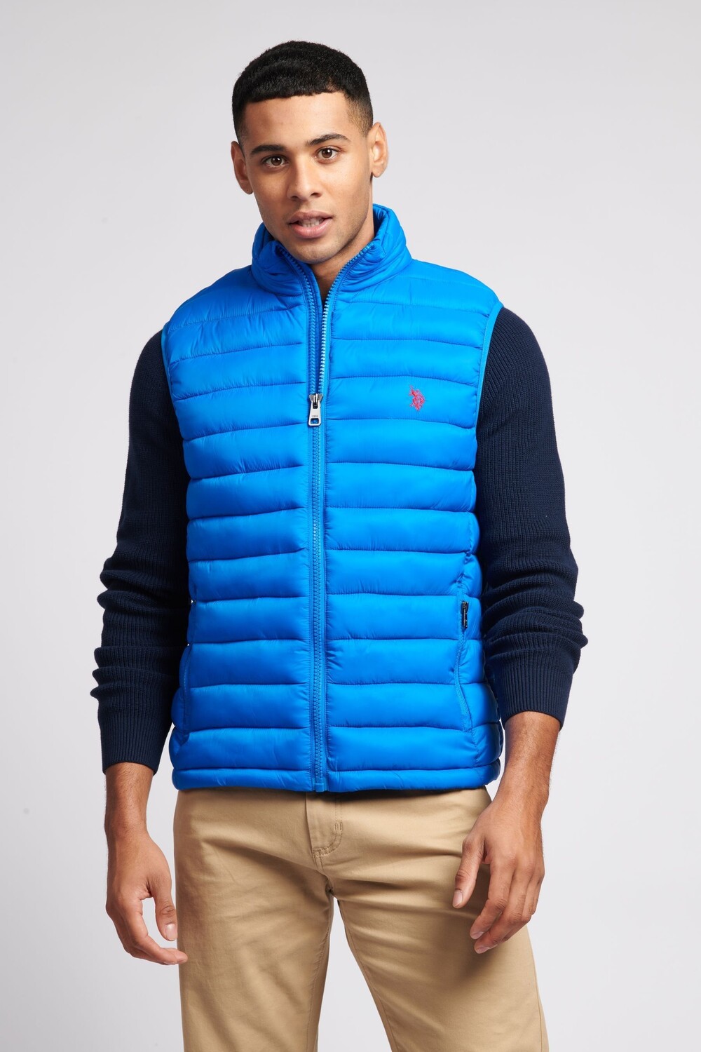 

Мужская синяя футболка без рукавов US Polo Assn U.S. Polo Assn, синий