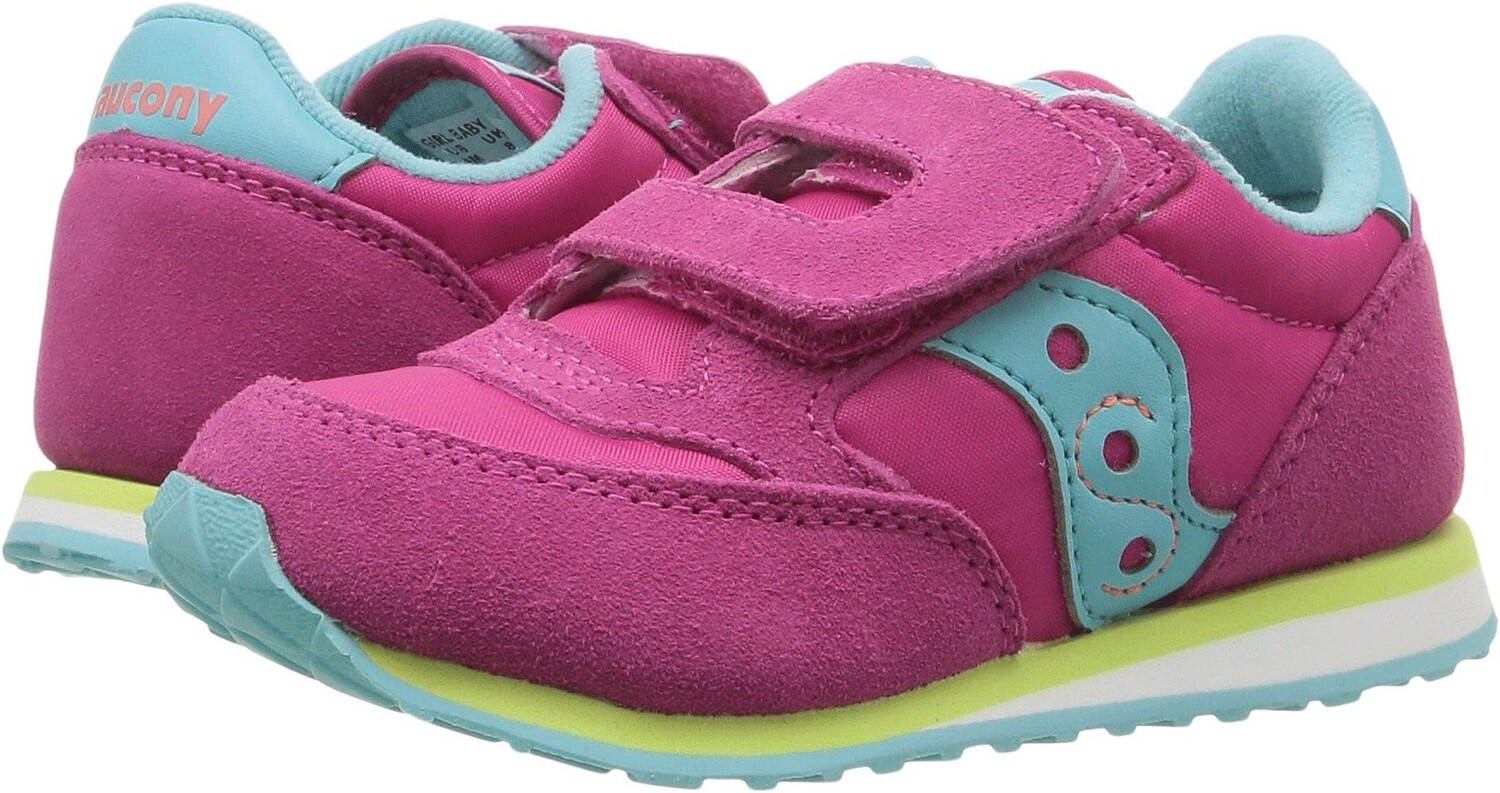 

Кроссовки Originals Jazz Hook & Loop Saucony Kids, цвет Pink/Turquoise/Lime
