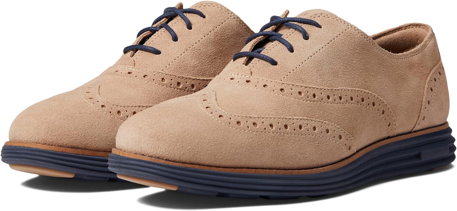 

Оксфорды Original Grand Short Wing Tip Oxford Cole Haan, цвет Maple Sugar/Blazer
