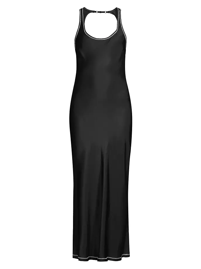 

Платье макси с открытой спиной Emery Bec & Bridge, цвет black ivory
