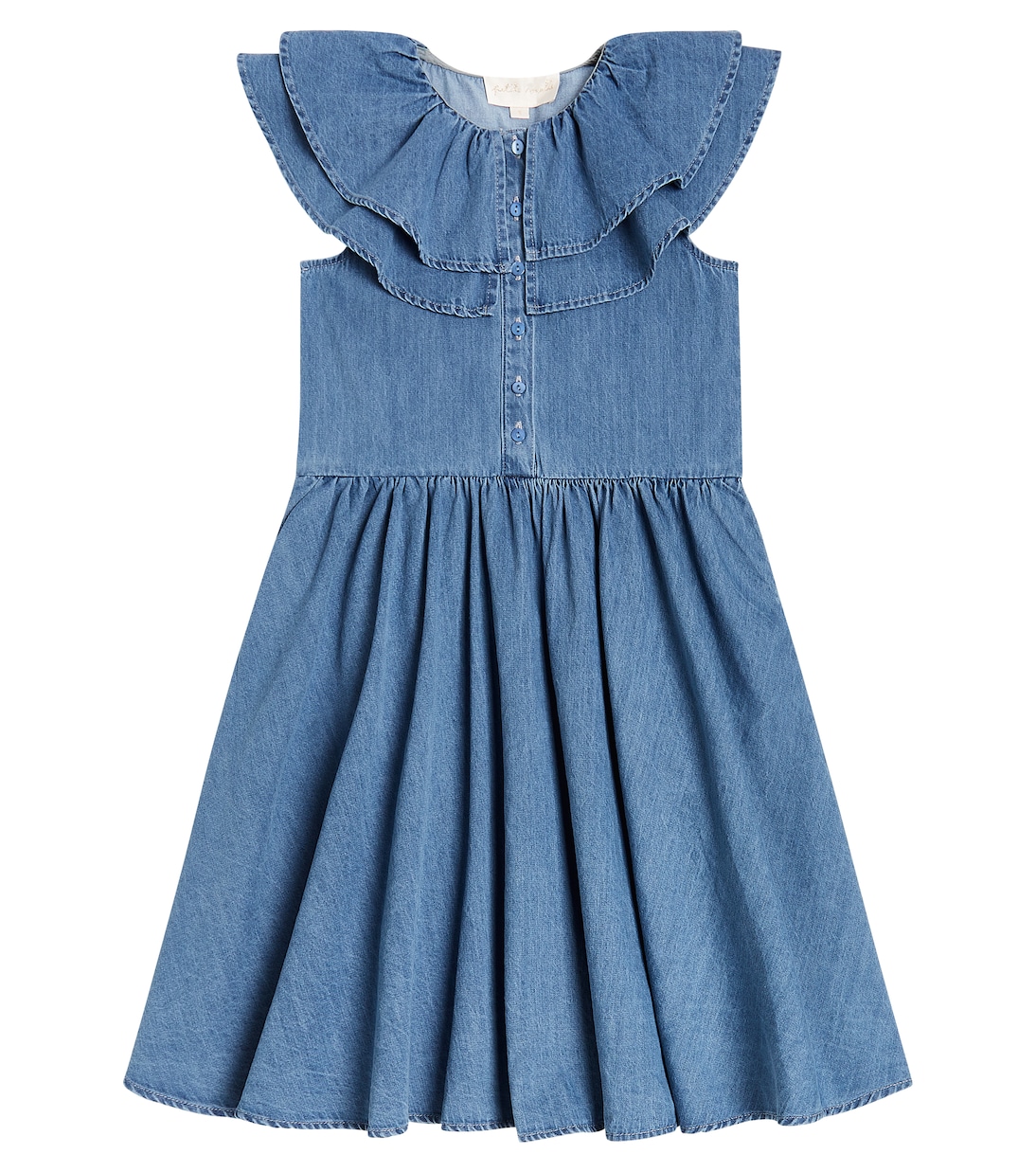 цена Хлопковое платье из шамбре Petite Amalie, синий