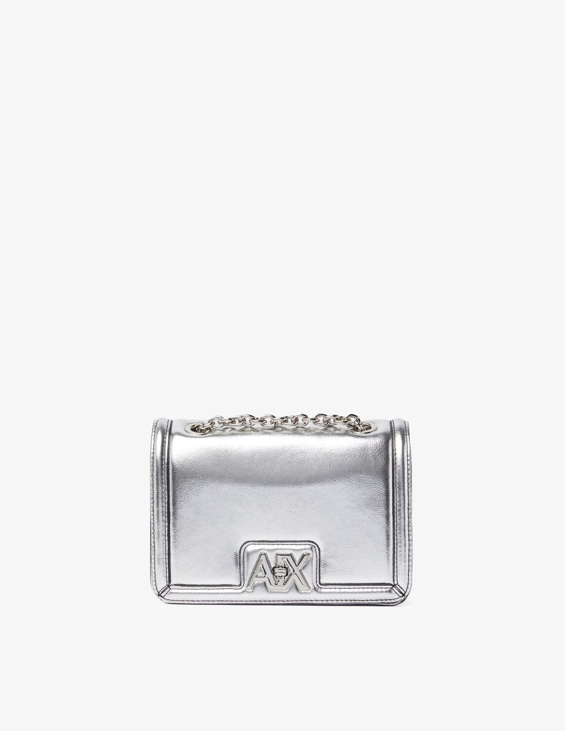 

Сумка с клапаном S Armani Exchange, серебряный