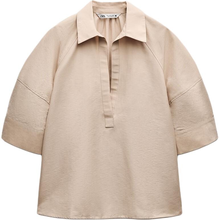 

Рубашка женская коричневая Zara