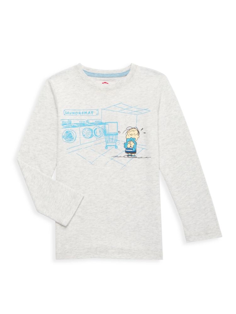 

Футболка с рисунком Linus Van Pelt для маленького мальчика Appaman, цвет Cloud