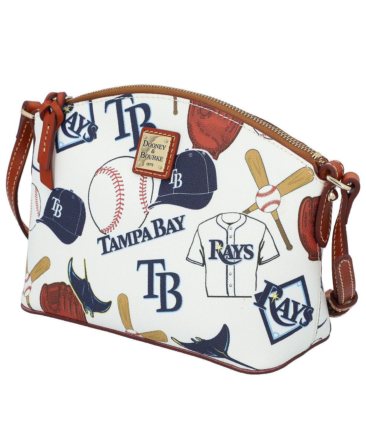 

Женские кроссовки Tampa Bay Rays Gameday Suki со средним ремешком на ремешке Dooney & Bourke, белый