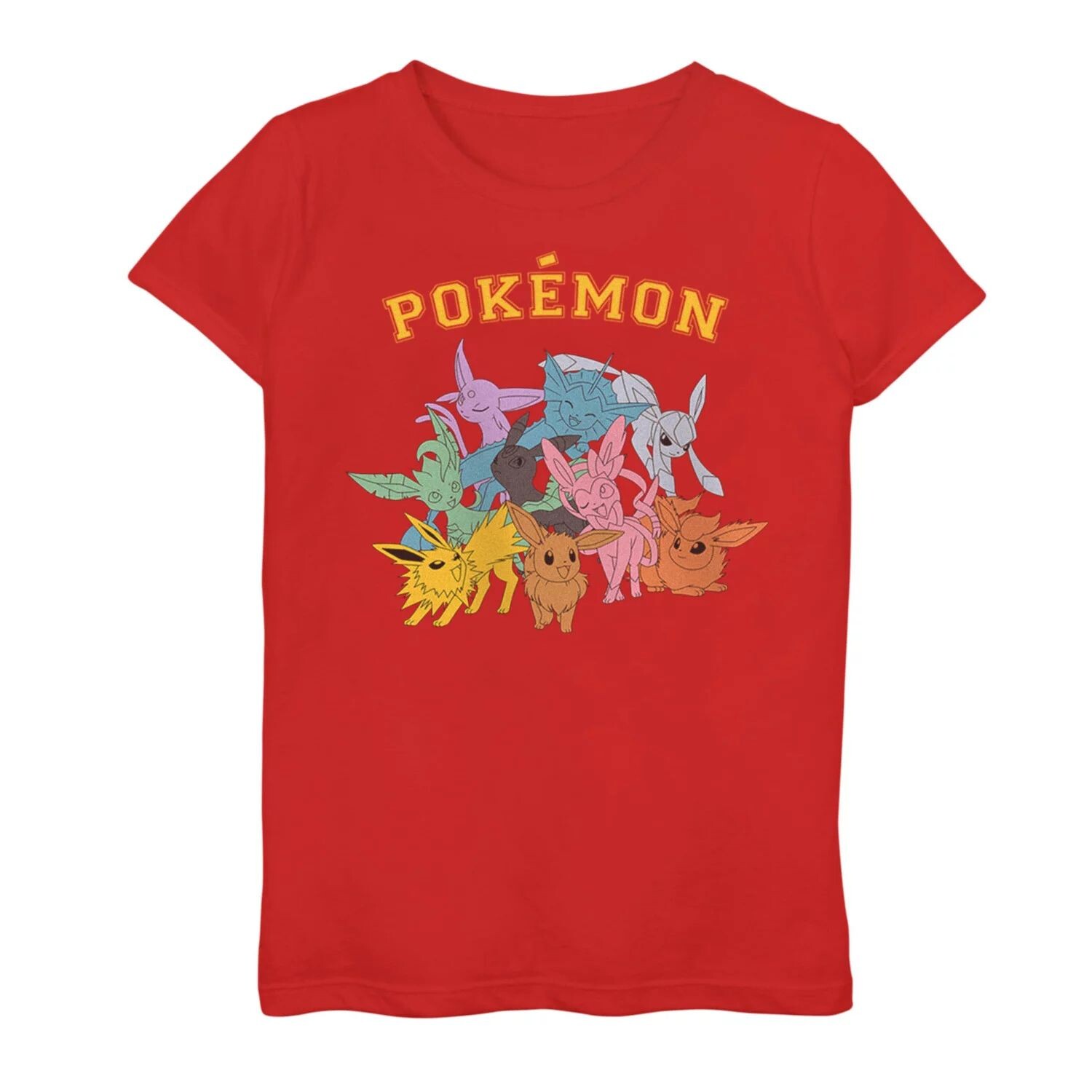 

Футболка с рисунком Pokemon Eeveelutions для девочек 7–16 лет Pokemon