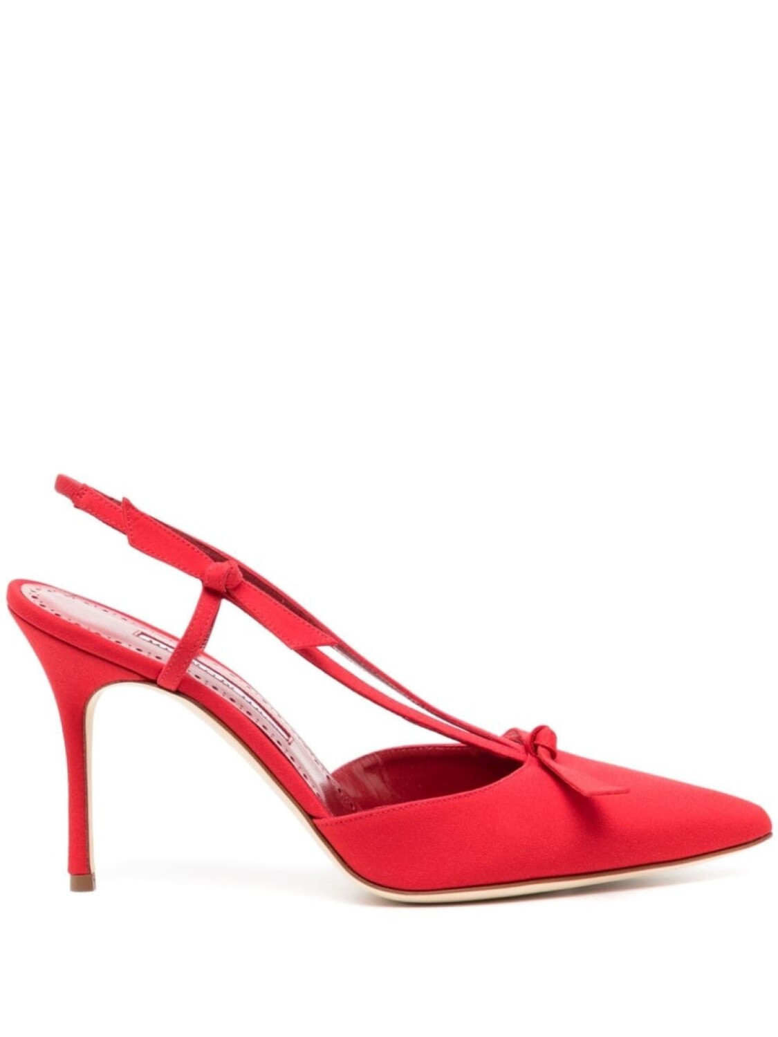

Manolo Blahnik туфли Corintia 90 мм с открытой пяткой, красный