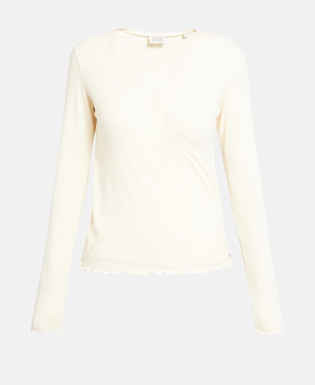 

Топ с длинными рукавами Scotch & Soda, миндальный