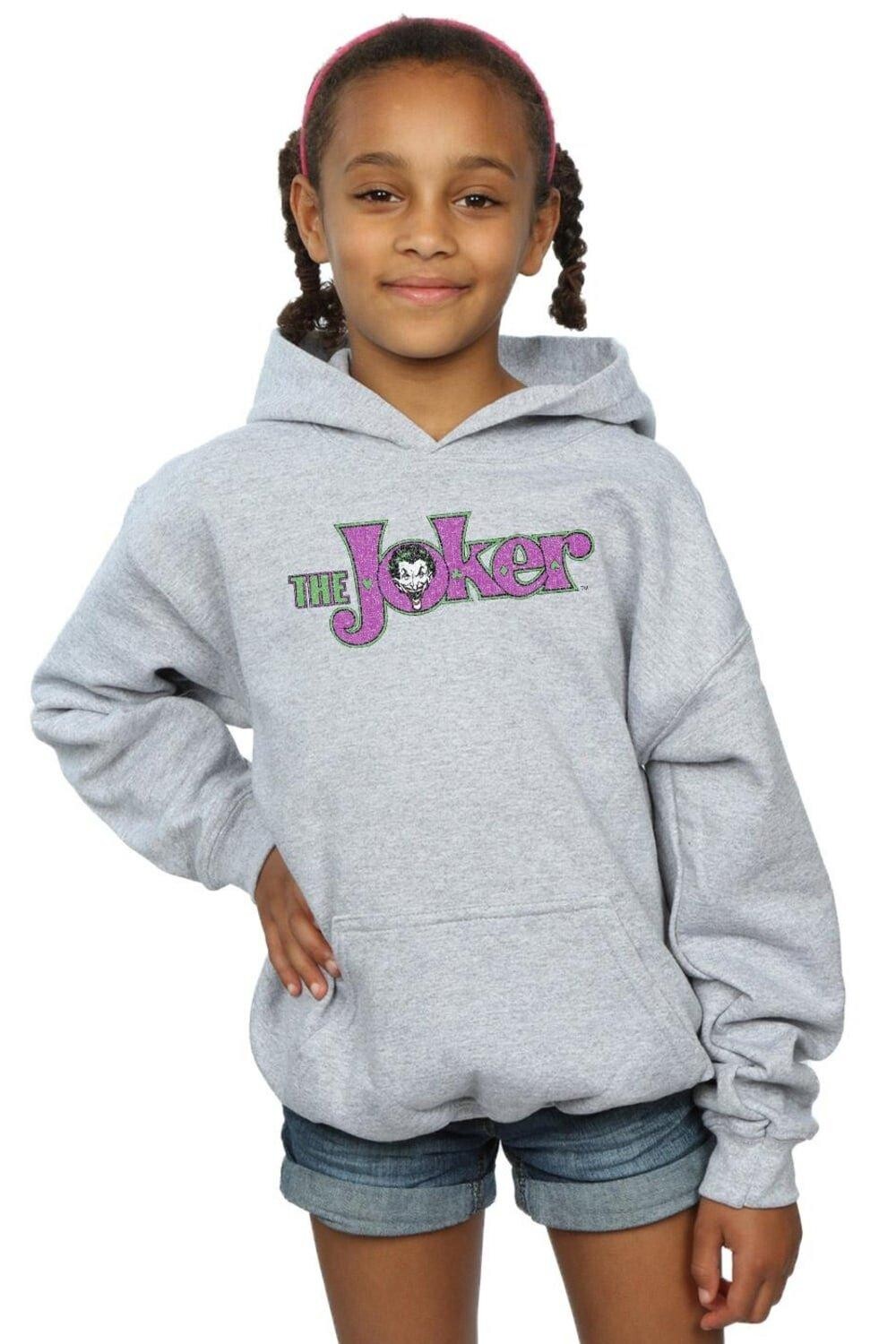 

Толстовка с логотипом The Joker Crackle DC Comics, серый