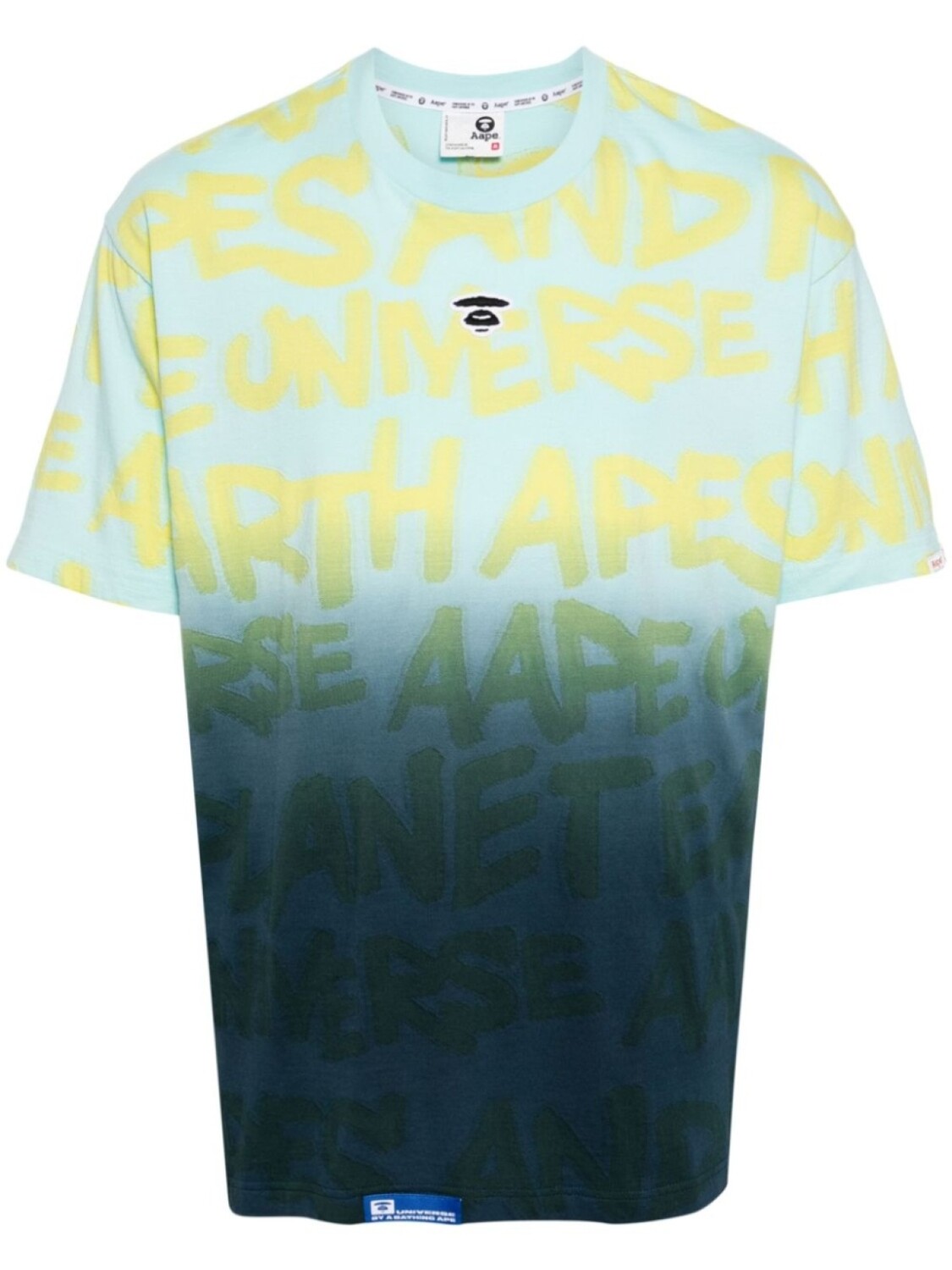 

Футболка с логотипом AAPE BY *A BATHING APE, зеленый