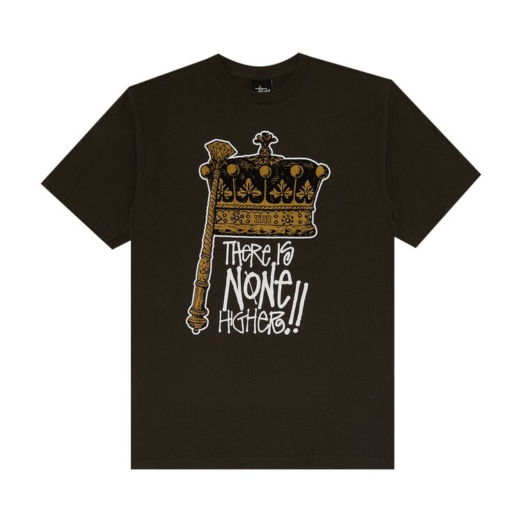 

Футболка Stussy None Higher 'Charcoal Heather', серый