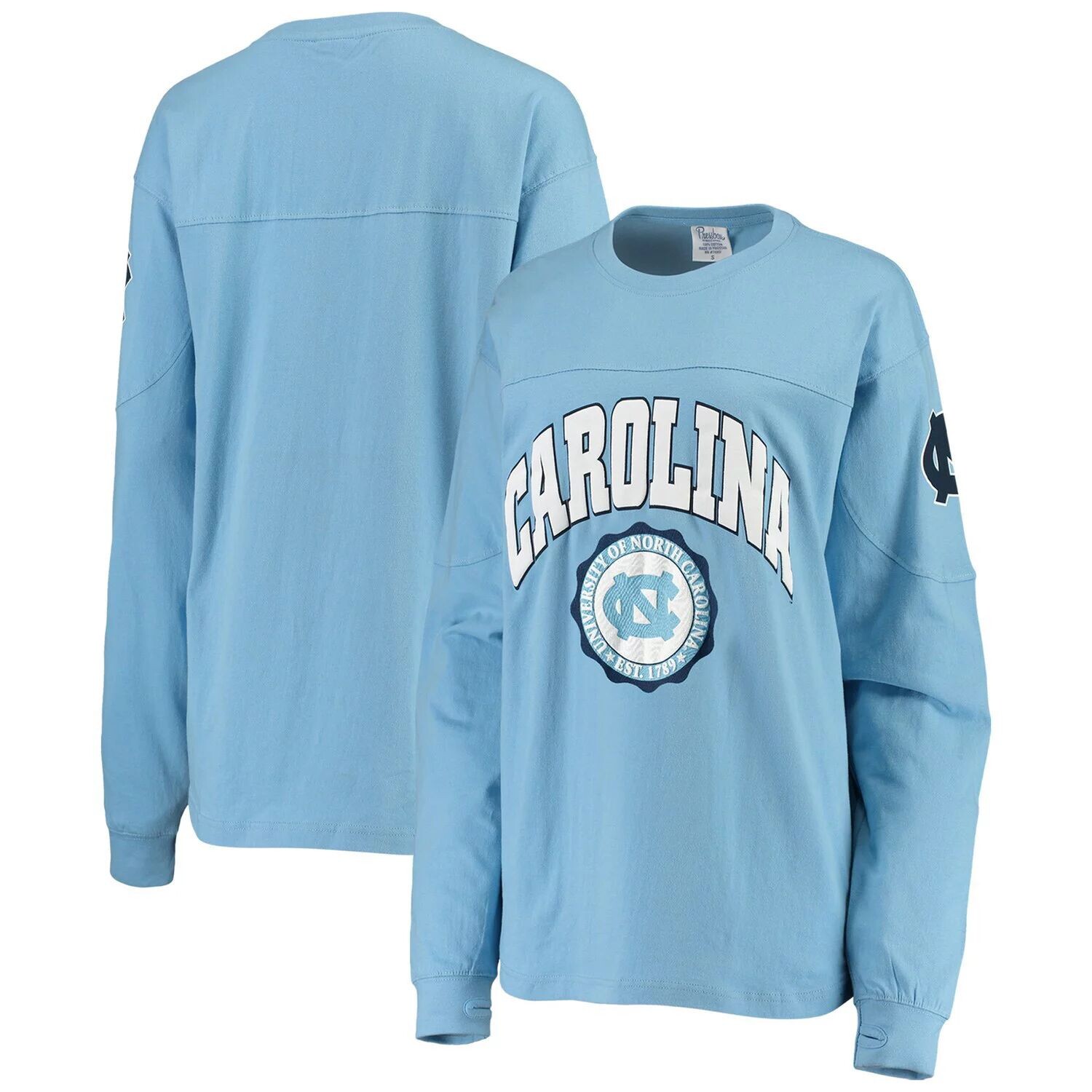 

Женская футболка Carolina Blue North Carolina Tar Heels Edith с длинным рукавом