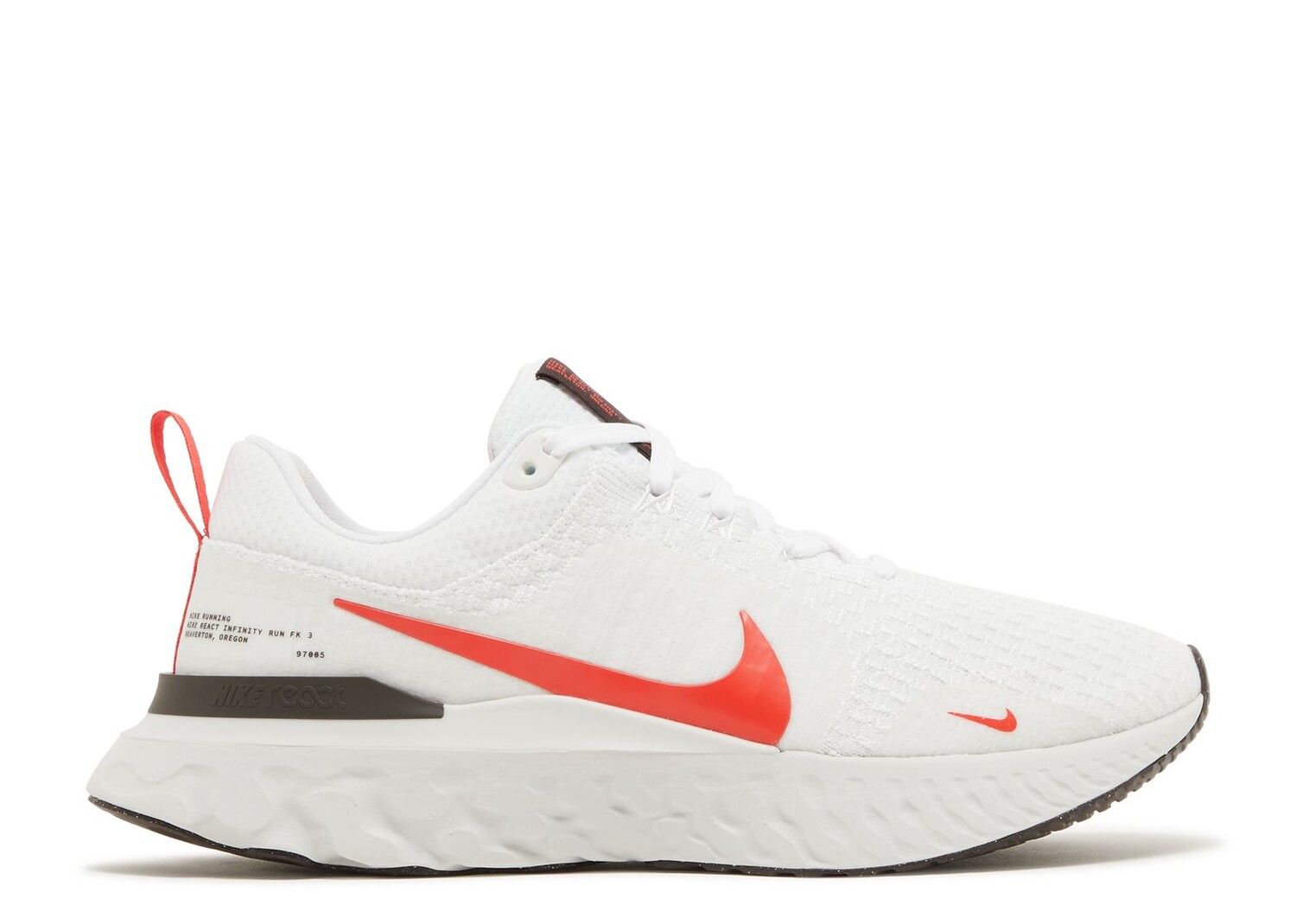 

Кроссовки Nike React Infinity Run Flyknit 3 'White Light Crimson', белый