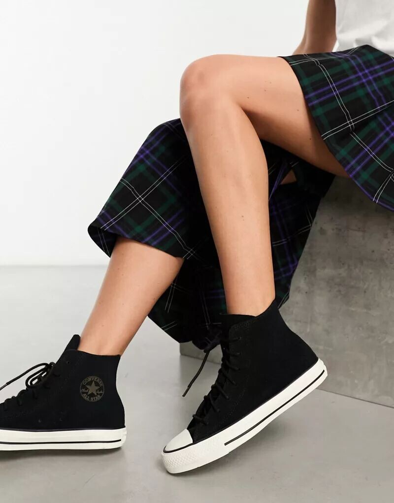 

Черные замшевые кроссовки Converse Chuck Taylor All Star