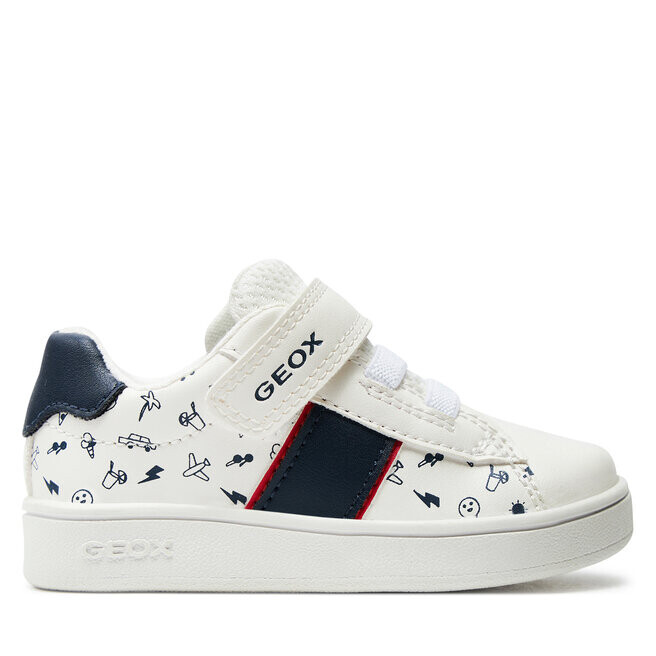 Кроссовки Geox B Eclyper Boy B455LA 00454 C0899 White/Navy, белый цена и фото