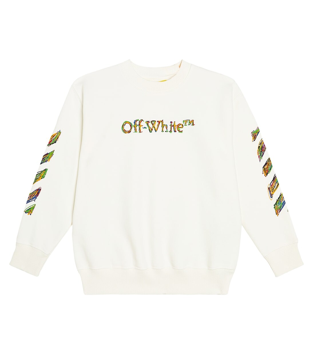 

Толстовка с логотипом Off-White Kids, белый