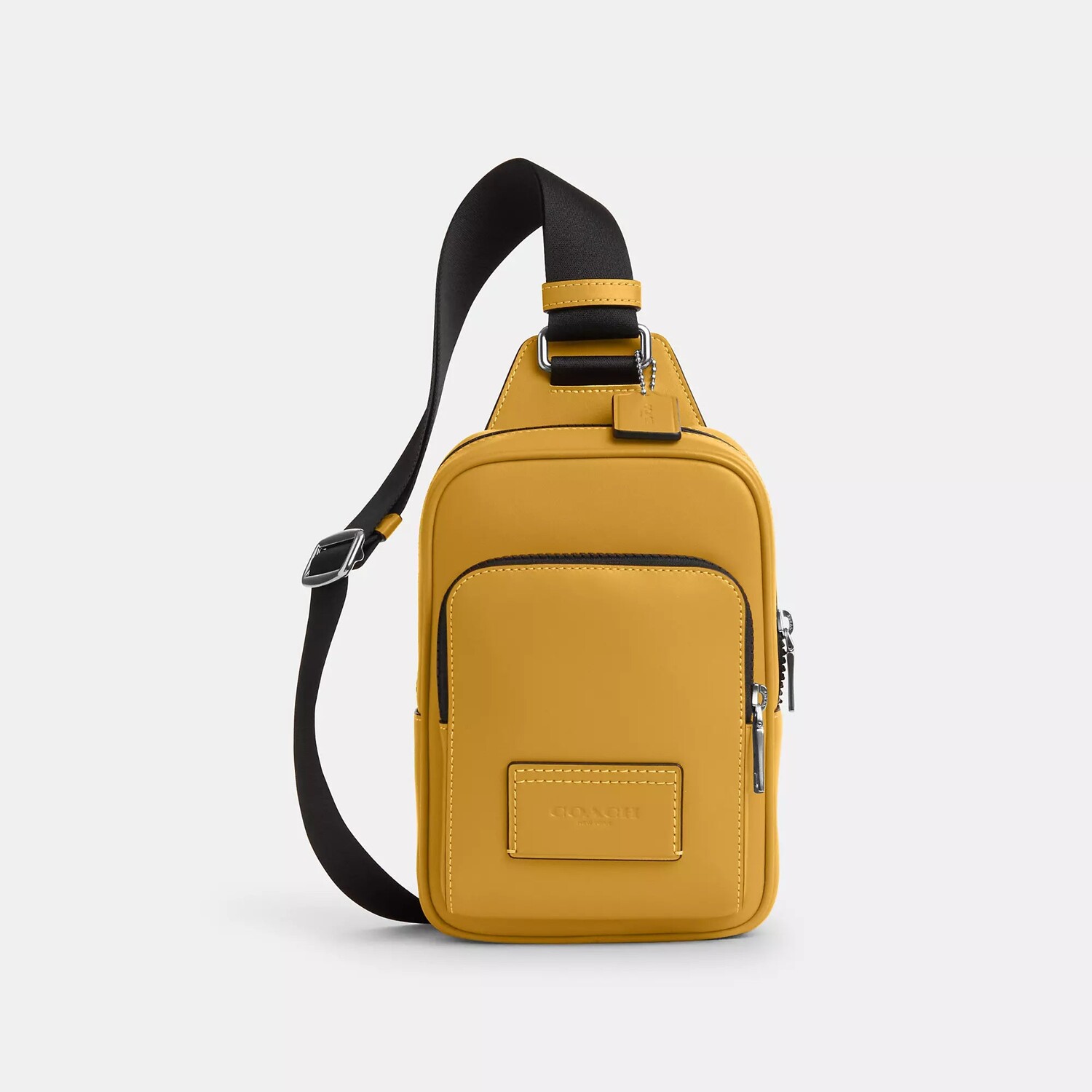 

Сумка-слинг Coach Outlet Racer из гладкой кожи, цвет Yellow Gold