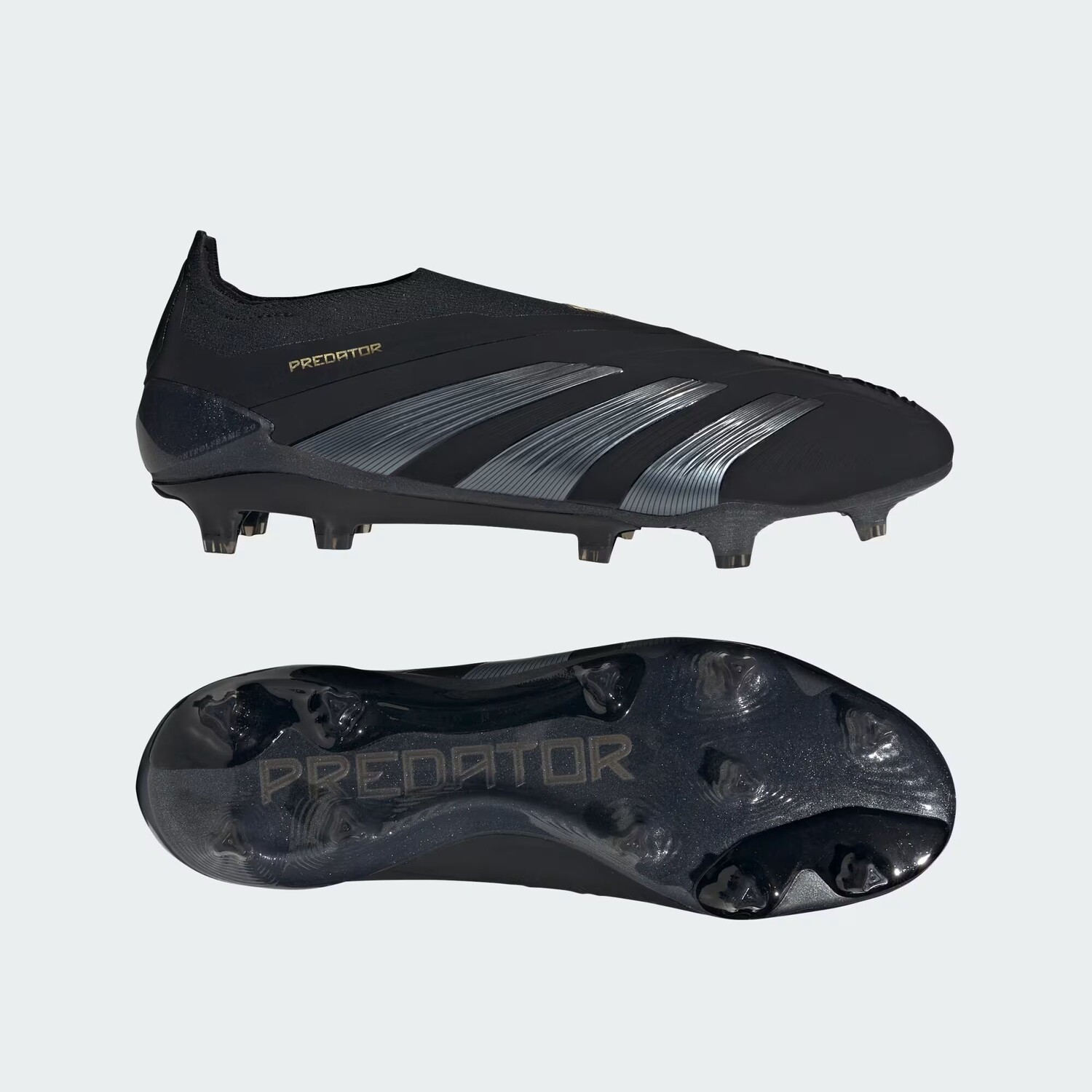 

Футбольные бутсы без шнурков Predator Elite для твердого грунта Adidas, цвет Core Black/Carbon/Gold Metallic