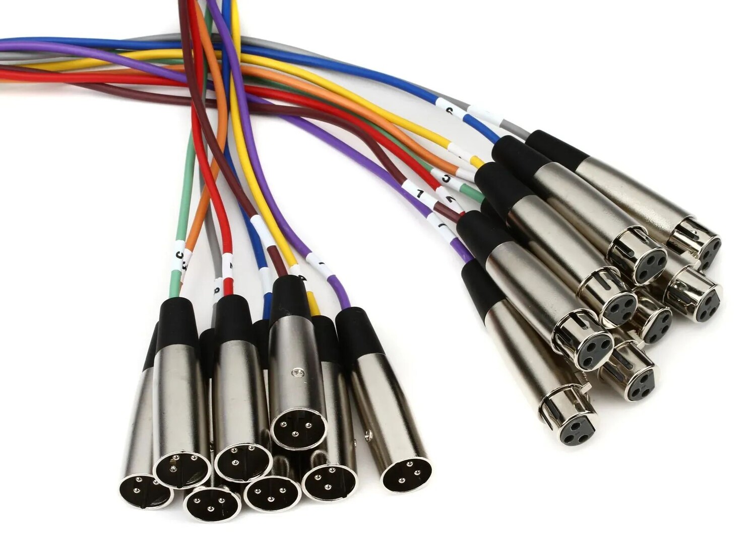 

Hosa XLR-805 8-канальный разъем XLR «мама» на XLR «папа» — 5 метров