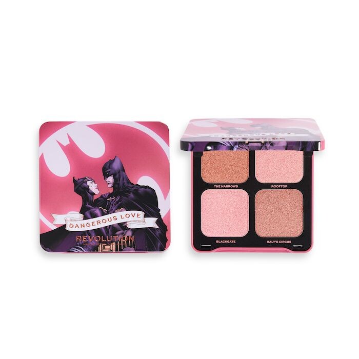 

Хайлайтер DC Dangerous Love Highlighter Quad Iluminador Revolution, Multicolor