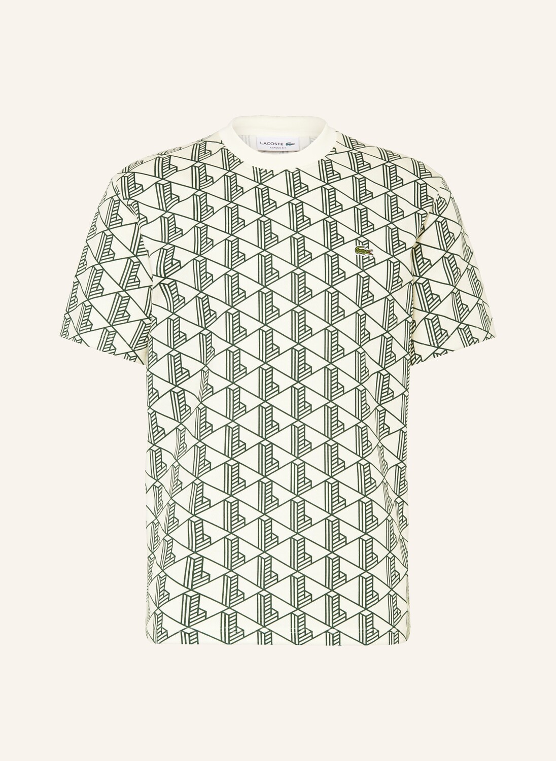 

Футболка Lacoste, экрю