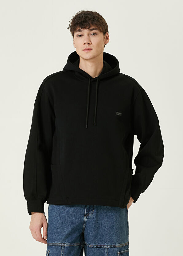 

Толстовка с капюшоном и логотипом Solid Homme, черный