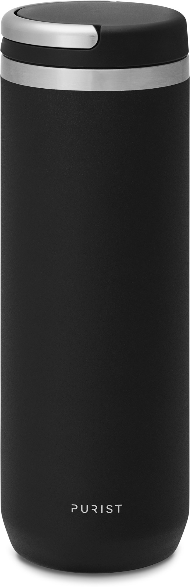 Вакуумная бутылка для воды Mover с крышкой Element - 18 эт. унция Purist, черный 500 мл умный автомобильный термос чашка чай кофе вакуумная фляжка дисплей температуры умная бутылка для воды для seat fr leon mk2 mk3 5f 6