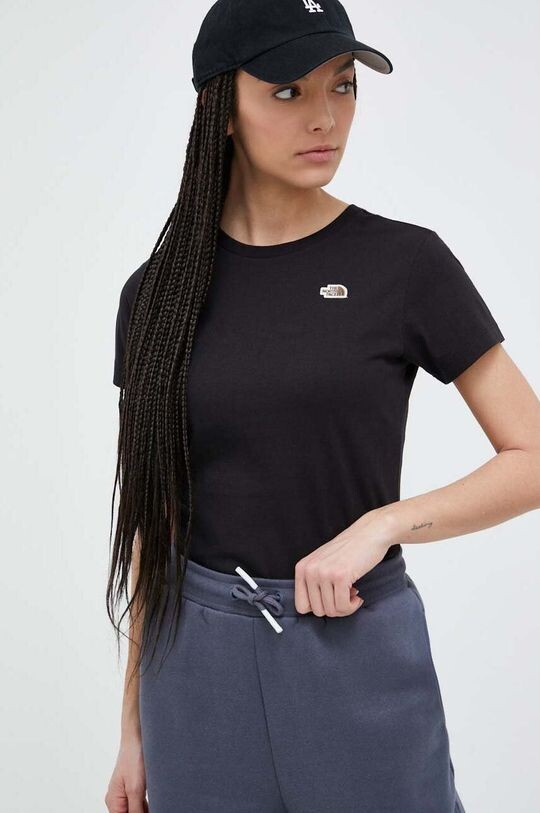 

Хлопковая футболка The North Face, черный