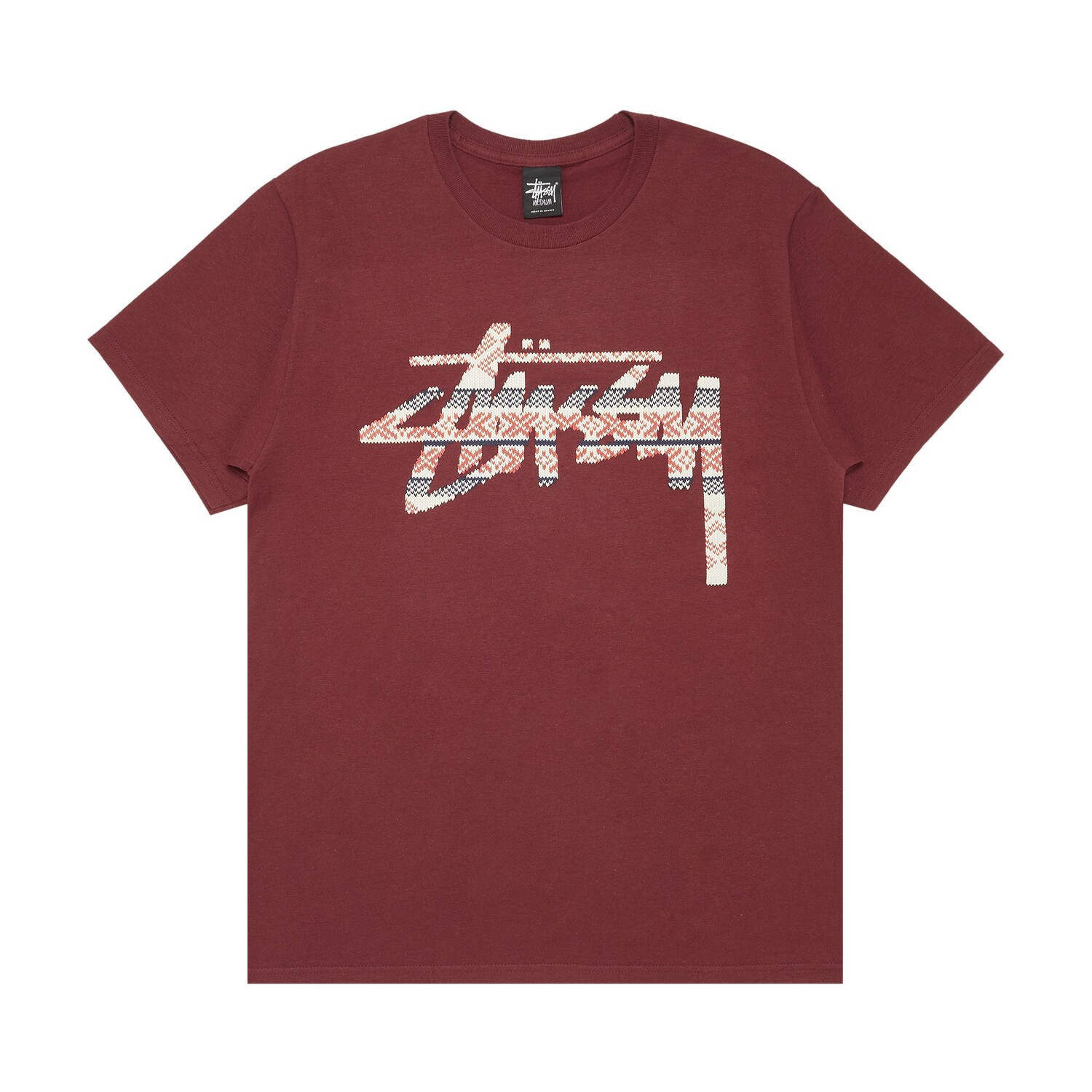 

Футболка Stussy Stock Knit Wine