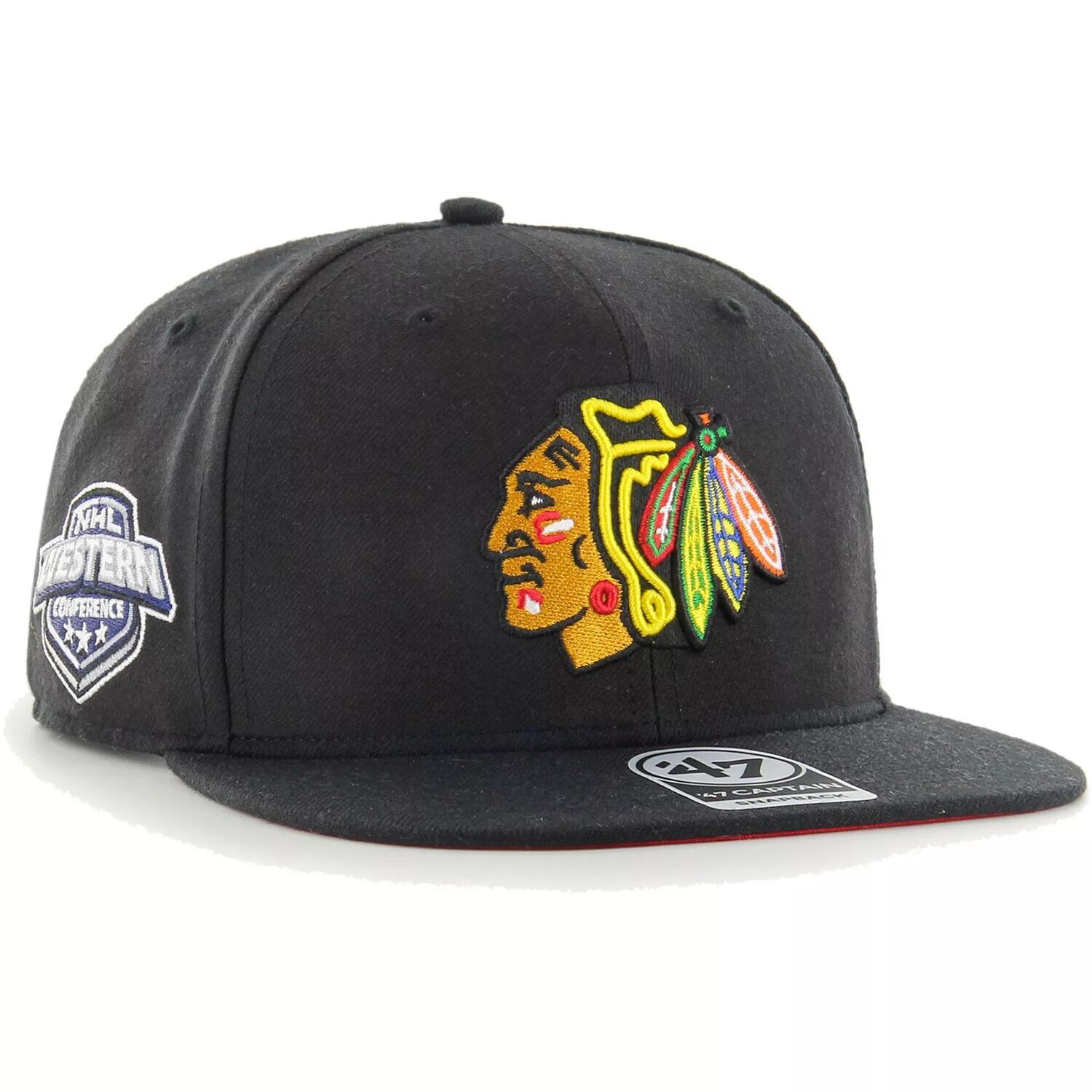 

Мужская черная кепка '47 Chicago Blackhawks Sure Shot Captain Snapback